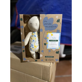 Set nước hoa Klorane Bebe mẫu mới nhất tặng kèm chú thỏ nhồi bông đáng yêu
