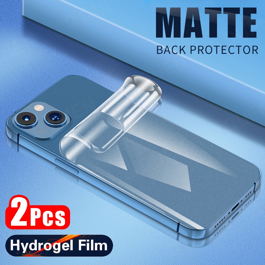 Set 2 Miếng Dán Hydrogel Mặt Nhám Bảo Vệ Màn Hình Cho iPhone 11 12 13 Pro Max 13