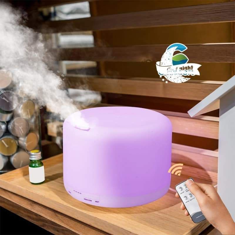 Máy Xông Tinh Dầu Trụ Trong 500ml Chính Hãng