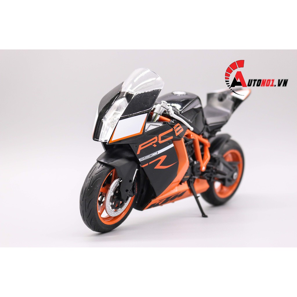 Mô hình moto KTM 1190 RC8 tỉ lệ 1:10 WELLY