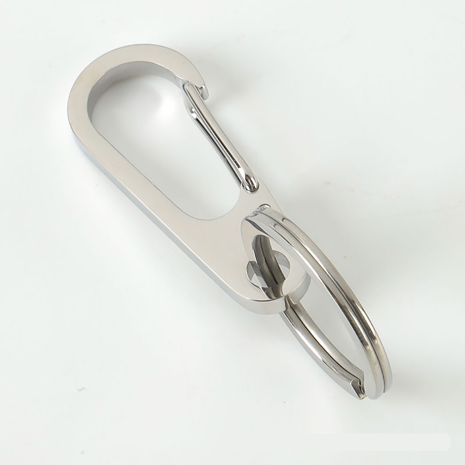 Móc Khóa Xe Máy Ô Tô INOX 308 Cao Cấp Có Chốt Cài Lưng Quần