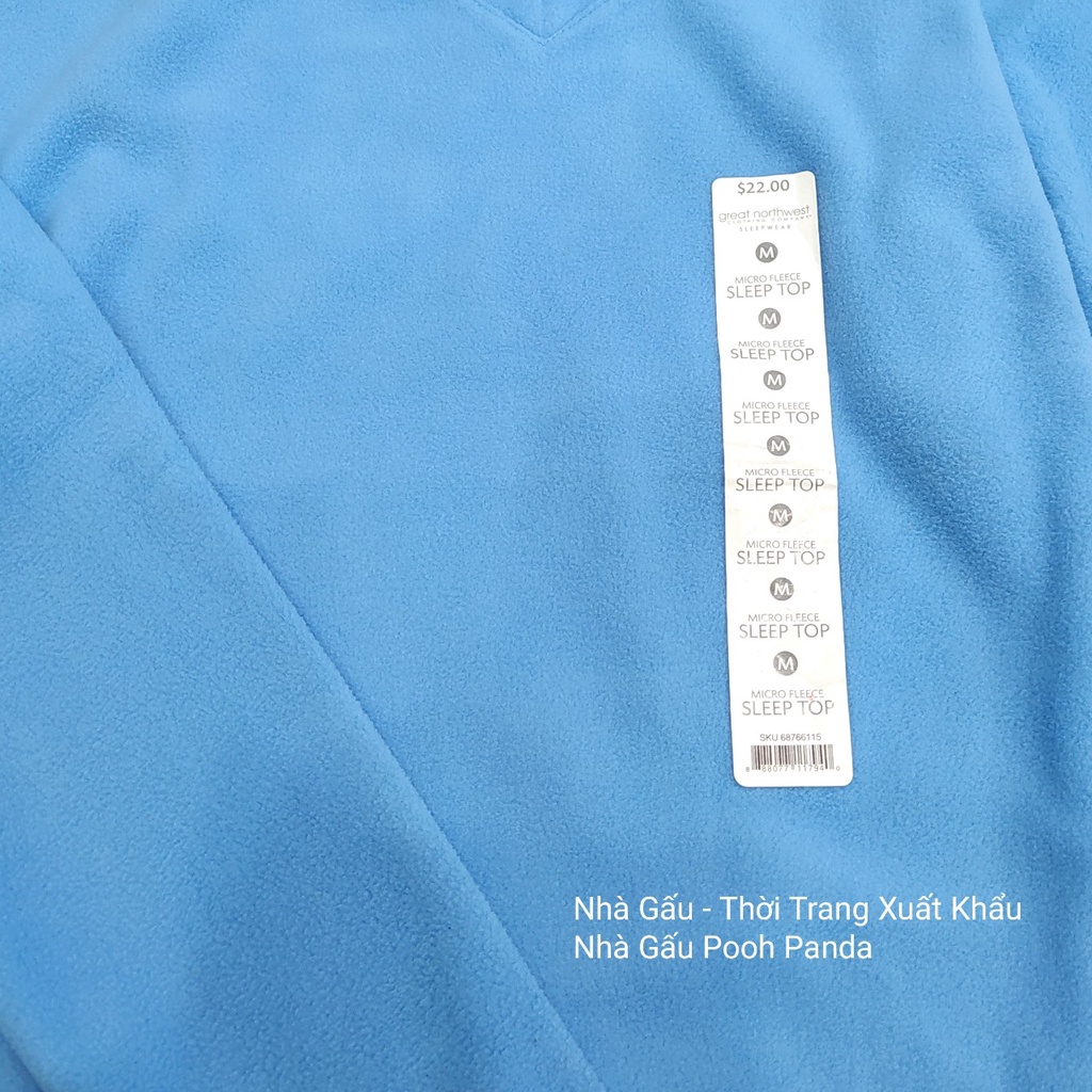 Áo ngủ nỉ giữ ấm xuất khẩu nhiều màu Geart Northwest sleepwear có BIGSIZE cho nữ