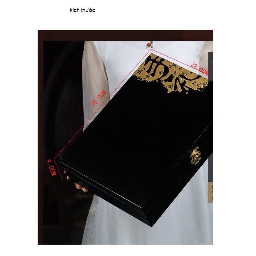 Hộp trà thiết quan âm bằng gỗ 500 quà biếu siêu trang trọng | BigBuy360 - bigbuy360.vn