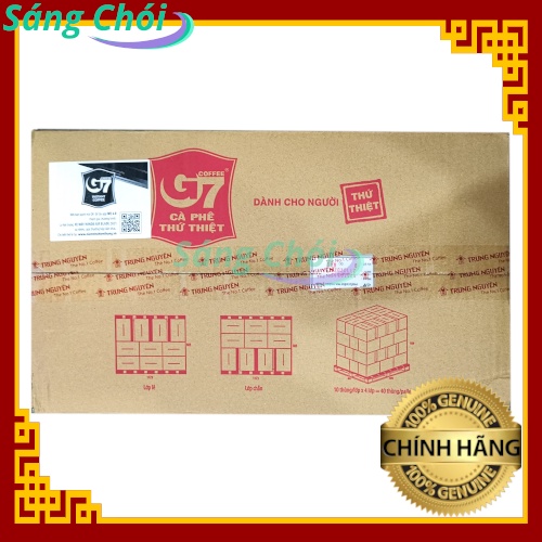 1 Bịch [50 Gói x 16g HSD 01/2024] Cà Phê Sữa G7 3in1 Cà Phê Hòa Tan G7 3 Trong 1 Chính Hãng