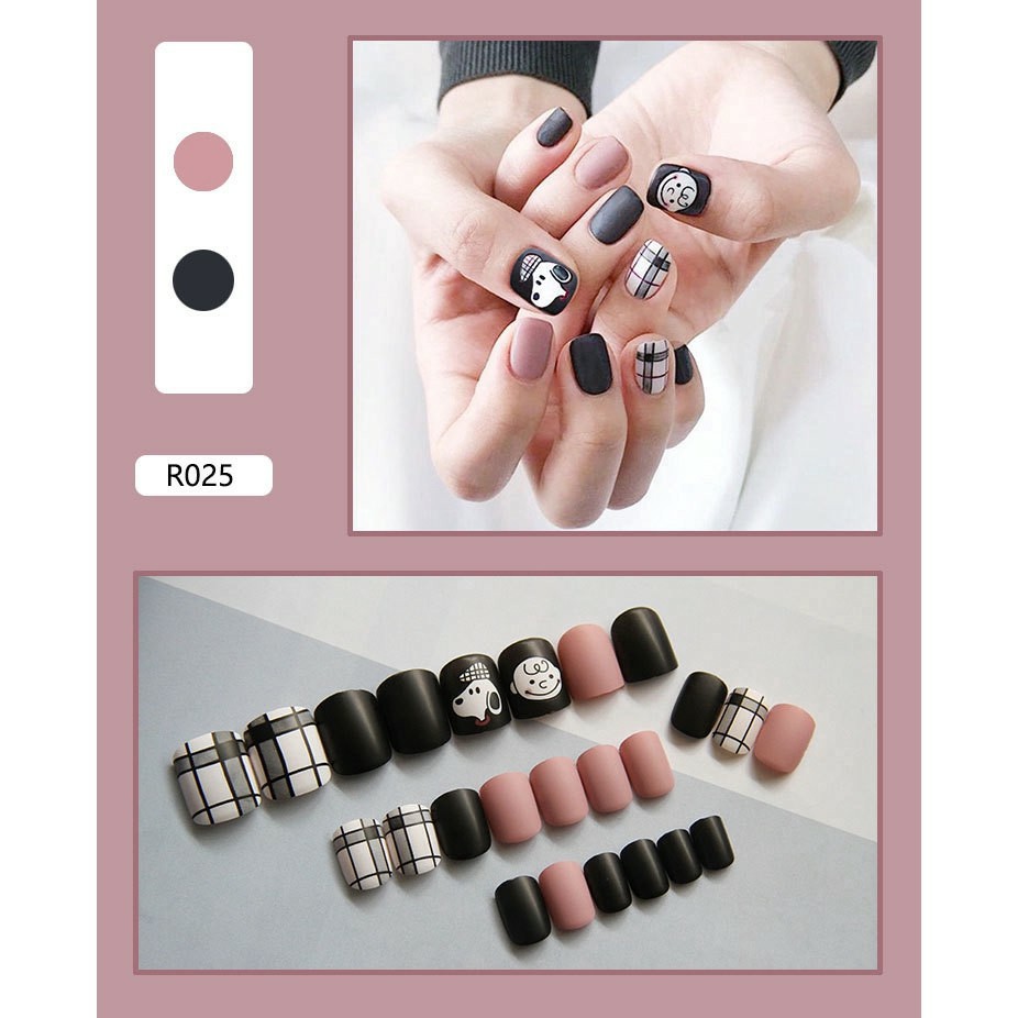 [Tặng dũa và keo] Nail box , móng tay thiết kế sẵn tự làm dễ dàng nhiều mẫu cực xinh