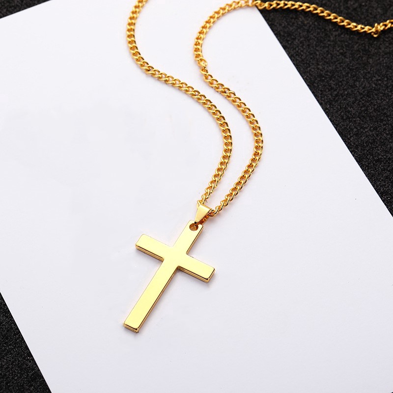 [ 1 Pc Pack ] [ Women Men Cross Pendant Necklaces ] [ Stainless Steel material ]