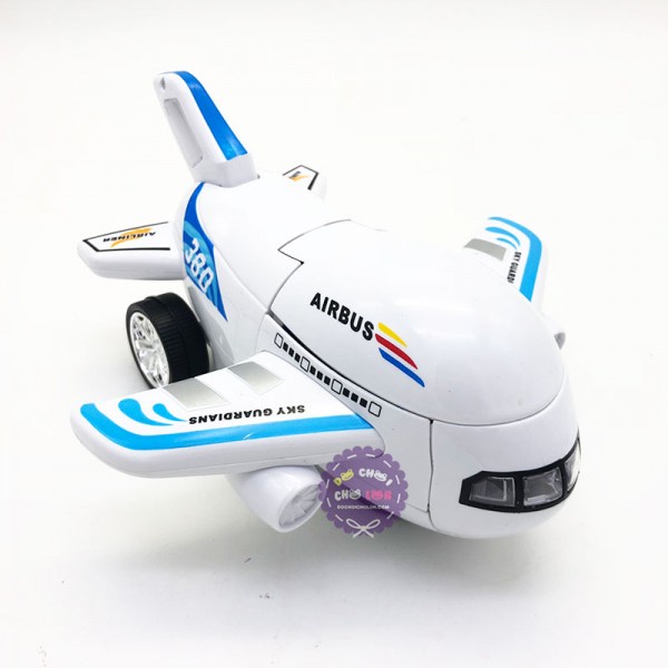 Đồ chơi siêu máy bay biến hình rô bốt chạy pin đèn nhạc vui nhộn-Đồ chơi giáo dục cho bé