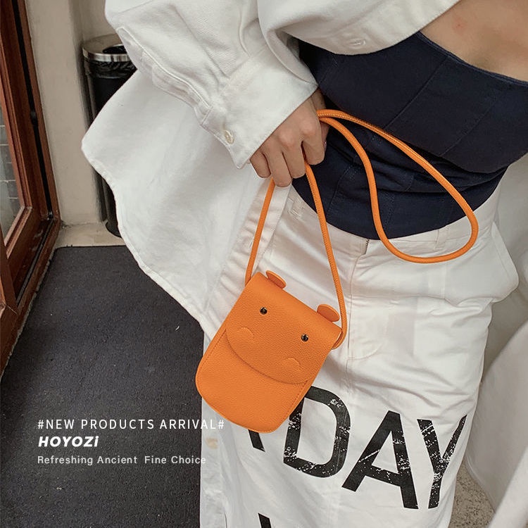 Túi Đeo Chéo Hình Hà Mã Đựng Điện Thoại Mini 2022 Thời Trang Cho Nữ