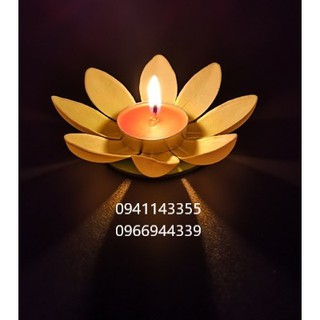 COMBO 25 CÁI Đèn hoa sen hoa đăng Đèn Trung thu Đèn nến thả nước 8 cánh, trang trí Vu Lan, đã gồm nến