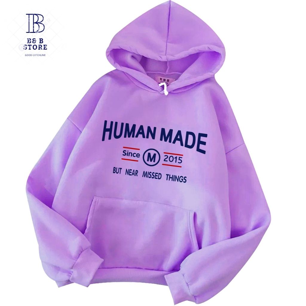 ÁO HOODIE IN HUMAN MADE FORM NAM NỮ NHIỀU MÀU ĐỦ SIZE