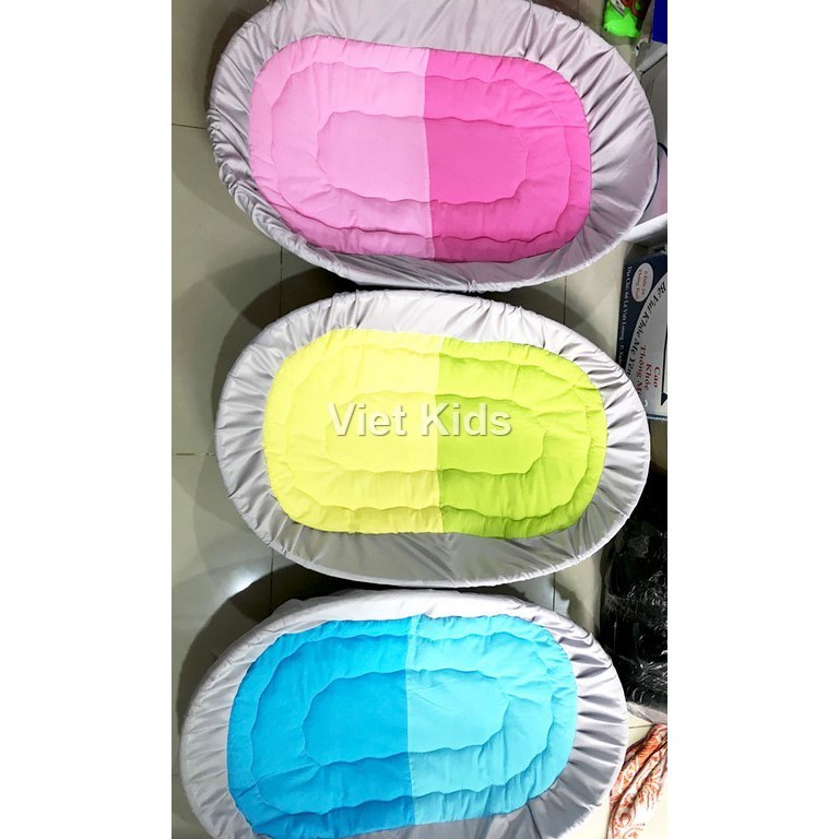 Nôi tre hun khói S3 90cm và nệm lót cara trơn màu