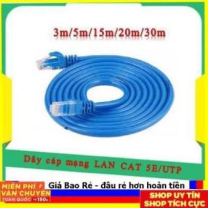 Dây cáp mạng LAN CAT 5E/UTP 3m/5m/15m/20m/30m