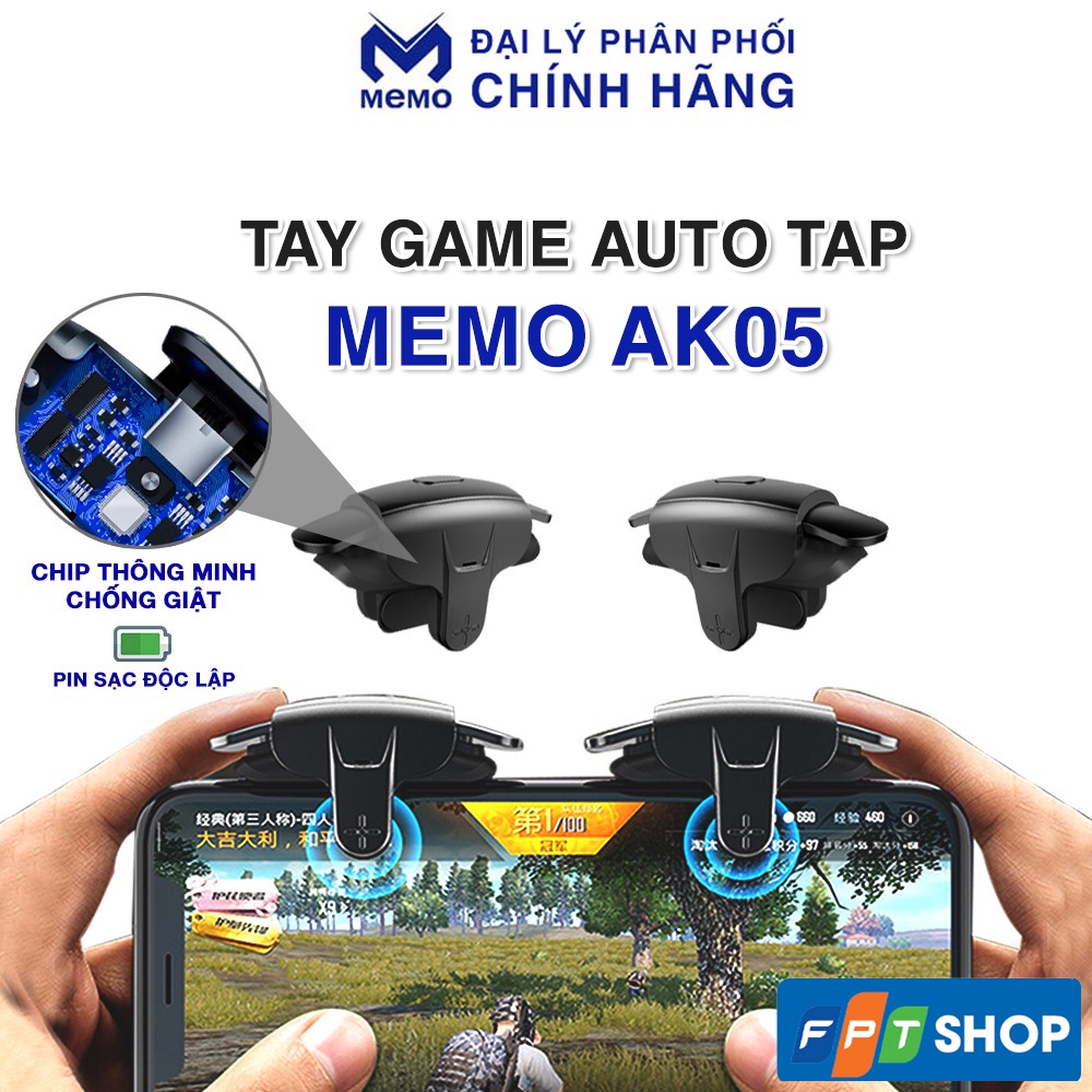 Nút bắn game Memo AK05 bản nâng cấp của AK02 Auto tap 30 nhịp/giây không phân biệt trái phải