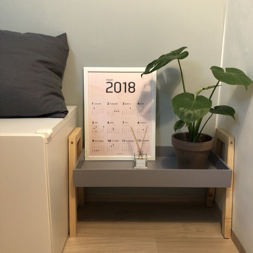 Khay đựng đồ đa năng hàn quốc lắp ráp màu xám - MW FURNITURE - Nội thất trang trí