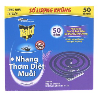 combo 10 hộp nhang muỗi Raid 10 khoanh