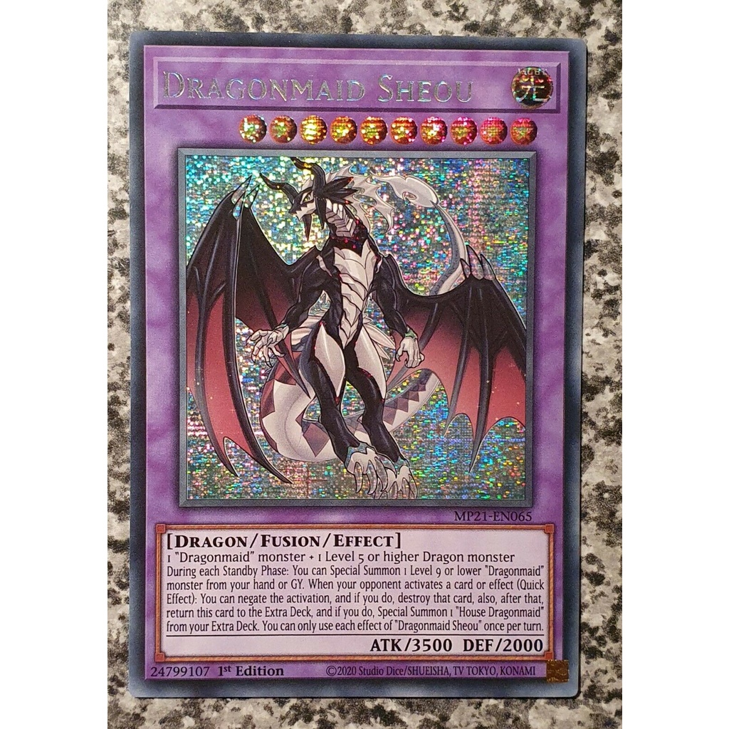 Bài Yugioh - Dragonmaid Sheou (Secret Rare)
