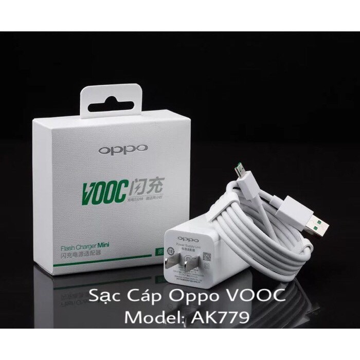 Bộ Sạc nhanh VOOC cho Oppo AK779 (Nguyên bô)