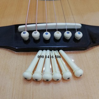 ✔️Bộ 6 chốt giữ dây đàn guitar - ✔️ nhựa cao cấp