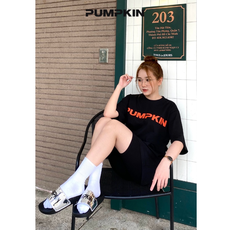 Dép quai ngang PUMPKIN quai bóng cho nam và nữ chất liệu cao su unisex phong cách Local Brand