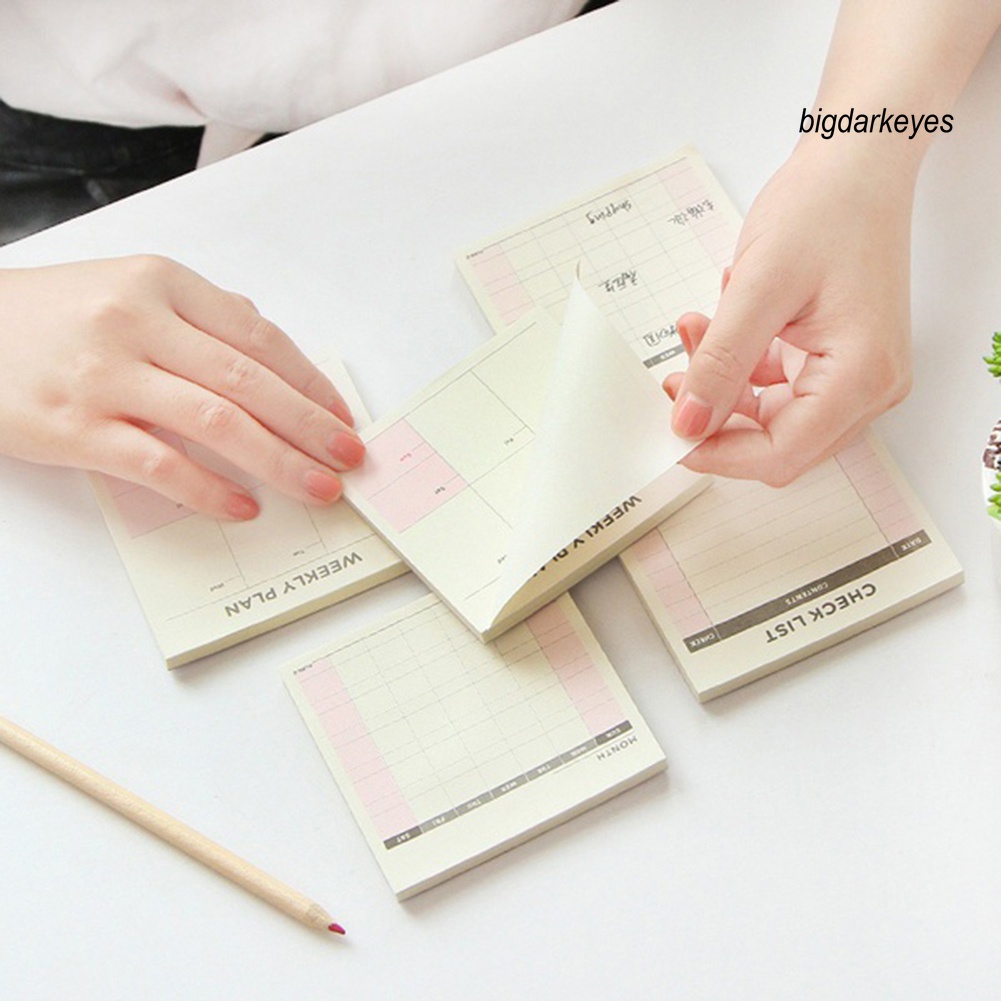 Sổ Tay Hình Vuông Dùng Lên Kế Hoạch Tuần/ Tháng Tiện Dụng