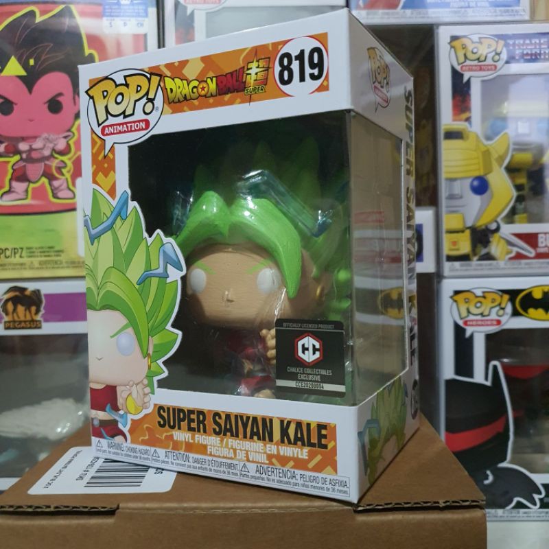 Đồ chơi mô hình funko pop 819 Super Saiyan Kale (Energy) Chalice Sticker - Dragon Ball