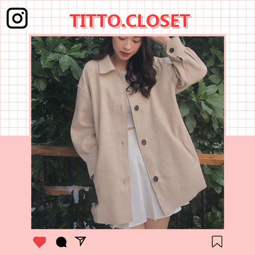 Áo Khoác Dạ Ép - Titto Closet