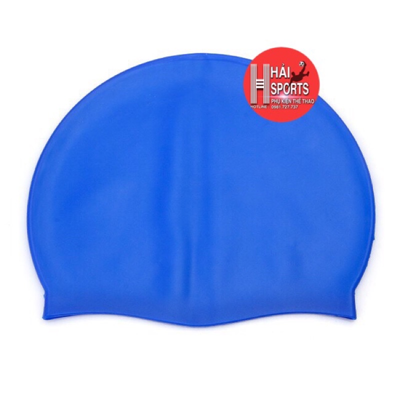 Mũ bơi silicon chống thấm nước tốt -Nón bơi silicon kiểu dáng thể thao ( đủ màu )