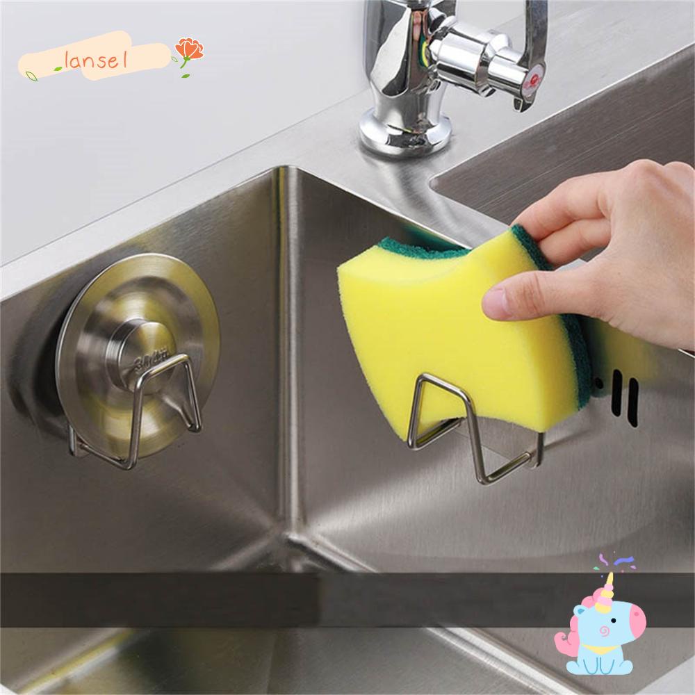 Giá Đỡ Bọt Biển Rửa Chén Tự Dính Có Móc Treo Tiện Dụng