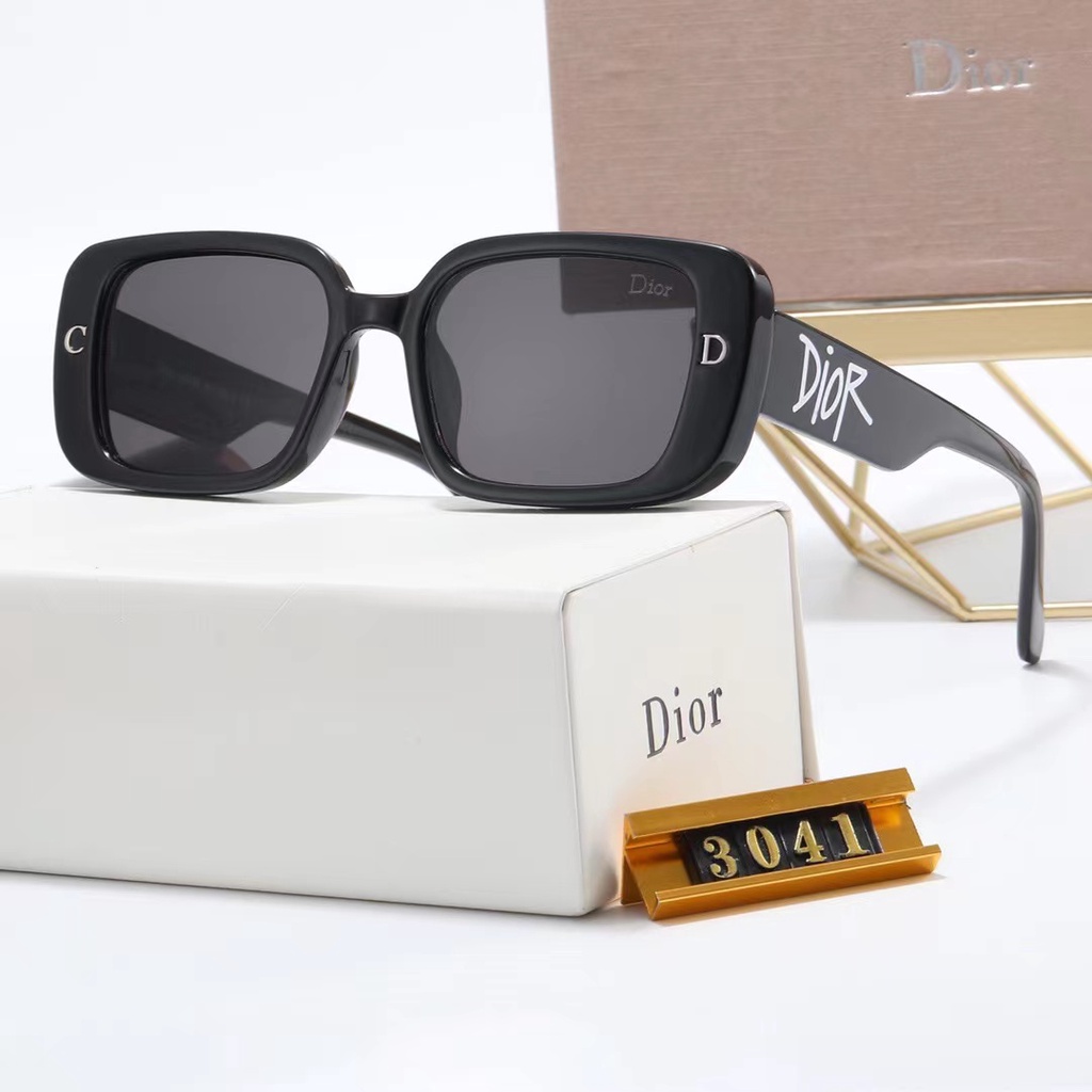 DIOR Kính Mát Hình Chữ Nhật Chống Tia uv400 Phong Cách Cổ Điển Sang Trọng Dành Cho Nam Nữ