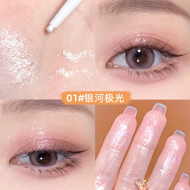 Bút Kẻ Mắt Kiêm Phấn Mắt Hai Công Dụng Siêu Mịn Làm Sáng Màu Sắc Tự Nhiên