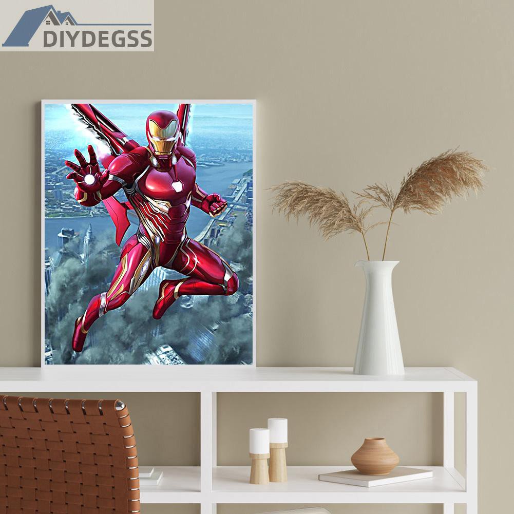 Bộ Tranh Đính Đá 5d Tự Làm Hình Iron Man 12.2