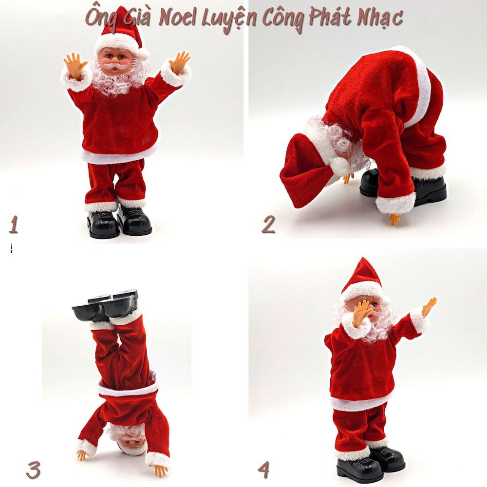 Đồ chơi ông già Noel[NHIỀU MẪU] có nhạc vui nhộn  Ông già Noel đi phát quà lễ giáng sinh  Bảo Hành 30 Ngày✅