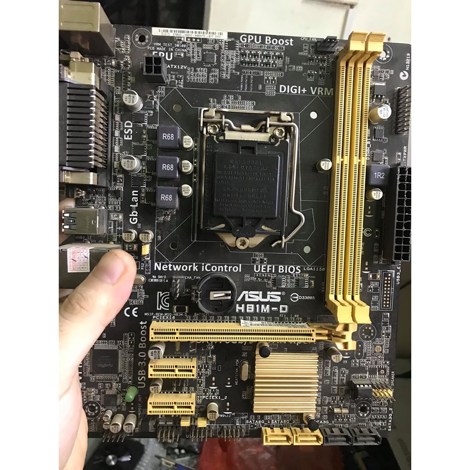 Main Asus h81m-d-k-e đủ chặn giá rẻ tặng keo tản nhiệt