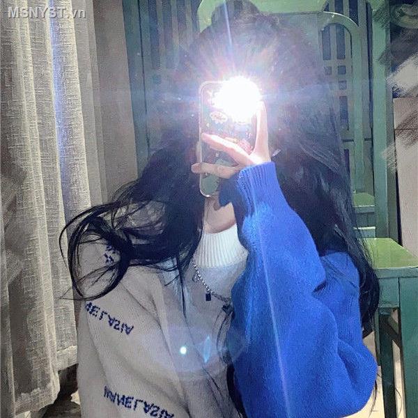 Áo sweater cổ tròn dáng rộng màu xanh dương kiểu Hàn Quốc thời trang thu đông cho nữ sinh [lót trong 7 ngày]
 | BigBuy360 - bigbuy360.vn