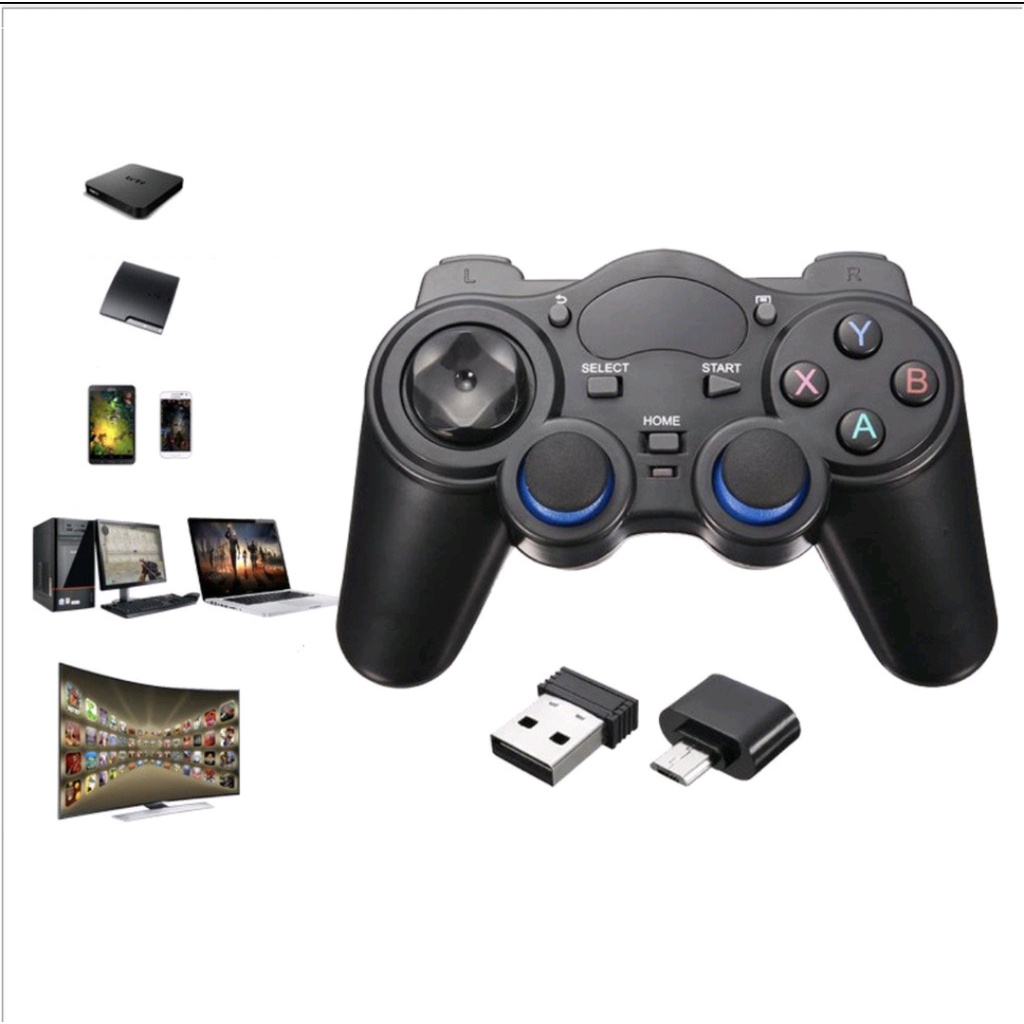 Tay cầm chơi game không dây 2.4G cho PS3 Android PC TV Box