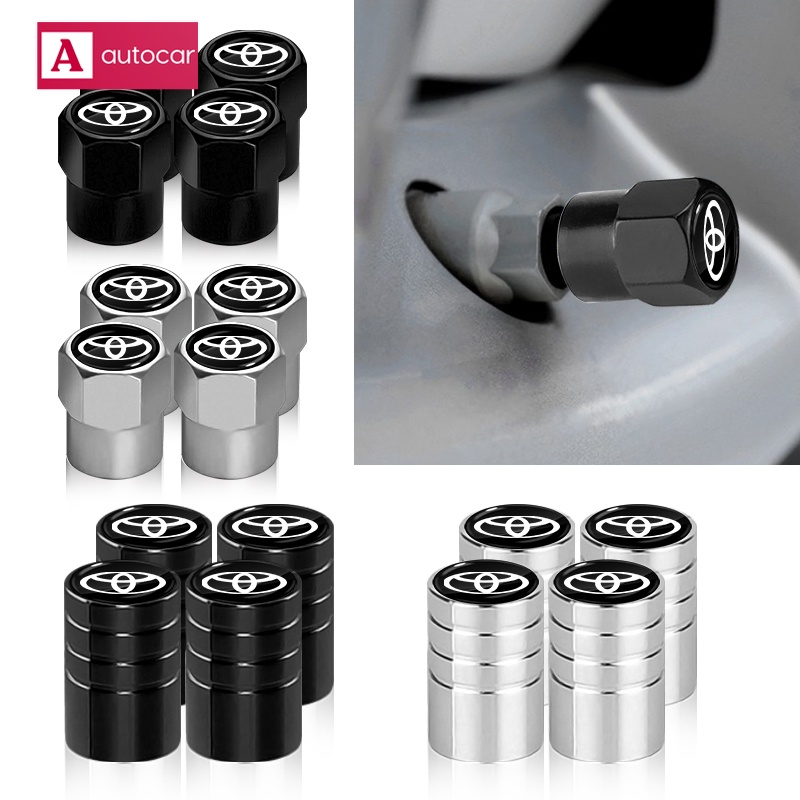 Set 4 Nắp Van Bánh Xe Hơi Bằng Hợp Kim Nhôm Chống Trộm