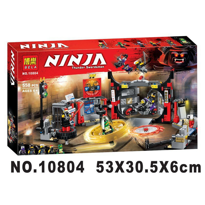 (HÀNG CÓ SẴN) Lego Ninjago Kiếm Sĩ Sấm set BELA 10804(Thunder Swordsman) 558 Chi Tiết.Lego Xếp Hình Đồ Chơi Thông Minh.