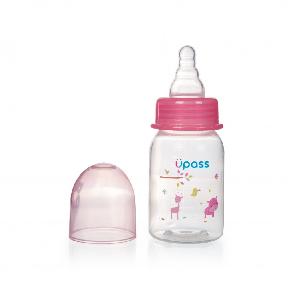 (Made In Thái Lan) Bình Sữa Cổ Thường Núm Ty Silicon 140ml Upass UP0104X