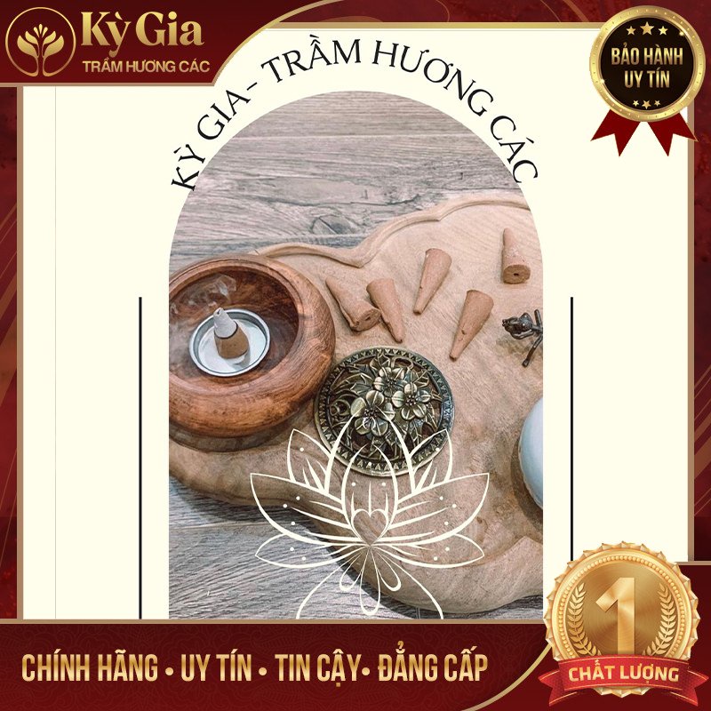 Nhang Nụ Trầm Hương Kỳ Gia Cao Cấp, Trầm Sạch, Chuẩn Tự Nhiên