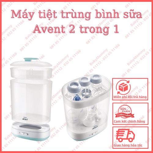 Máy Tiệt Trùng Bình Sữa 2 Trong 1 Philips Avent SCF922/03