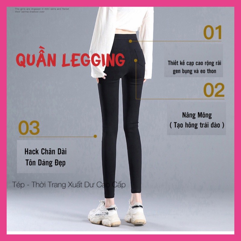 Quần Legging Nâng Mông,Tôn Dáng, Gen Bụng Cạp Siêu Cao Siêu Co Giãn Chất Đẹp Hàng Loại 1 Không Bai Xù | BigBuy360 - bigbuy360.vn