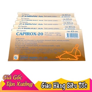 1 hộp 10 Viên uống đau xương khớp gout Capirox 20 Thái Lan