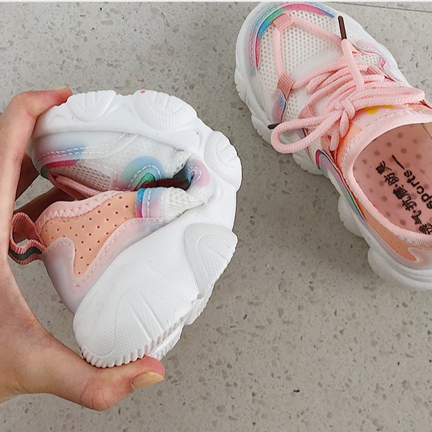 Giày thể thao đế mềm chống trượt phong cách Hàn Quốc cho bé