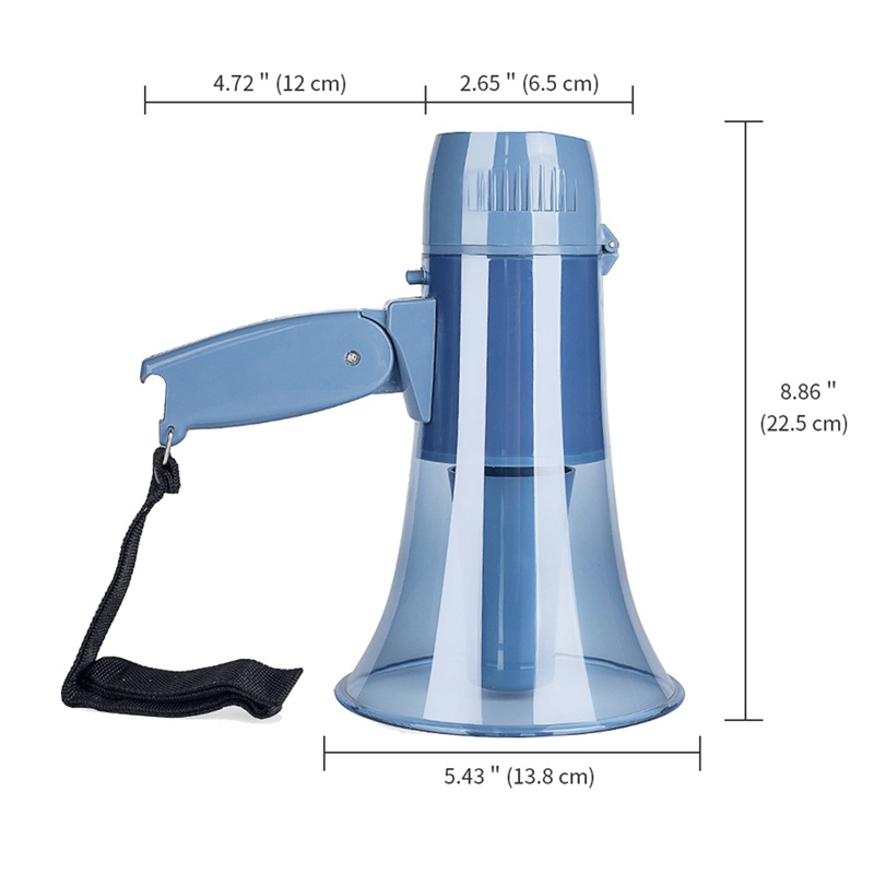 Loa Megaphone 240S 25W Trong Suốt Thiết Kế Nhỏ Gọn Tiện Dụng