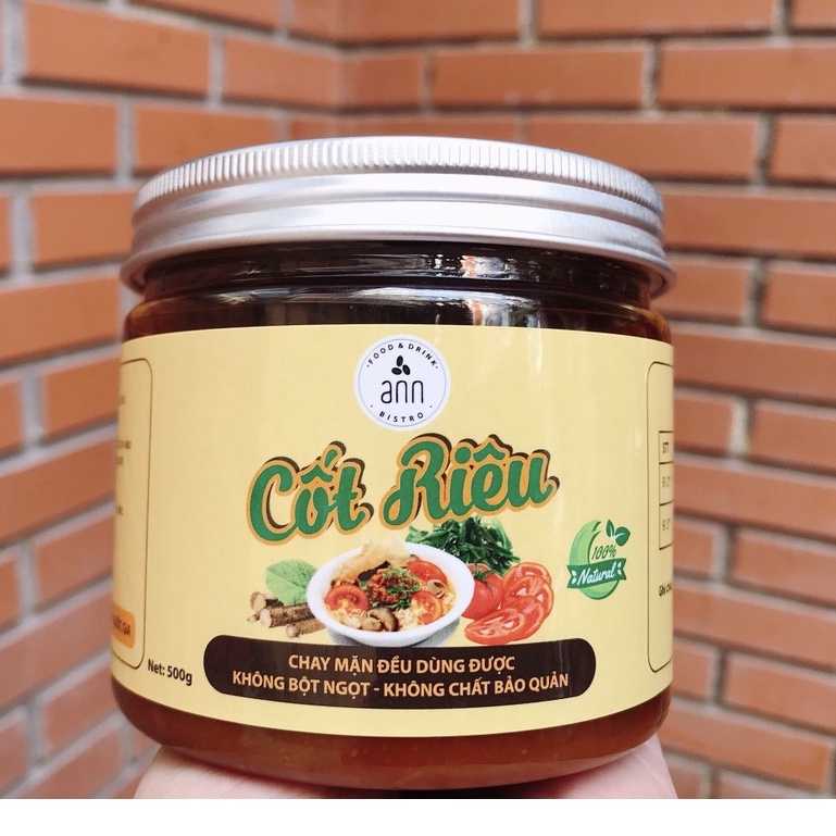 Cốt Gia Vị Chay - Cốt Riêu Chay Chuẩn Vị Hà Nội- Rau Củ, Ngưu Báng, Tảo Biển-300ml