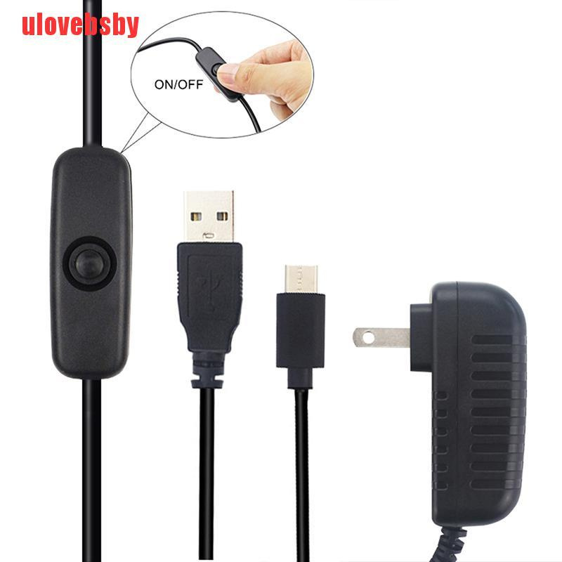 [ulovebsby]For Raspberry Pi 4 Model B Power Supply Adapter Charger USB Type-C 5V 3A
