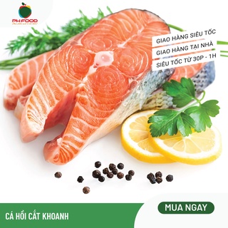 [Chỉ giao HN] - Cá Hồi NaUy Cắt Khoanh Đóng Túi 1Kg Hút Chân Không
