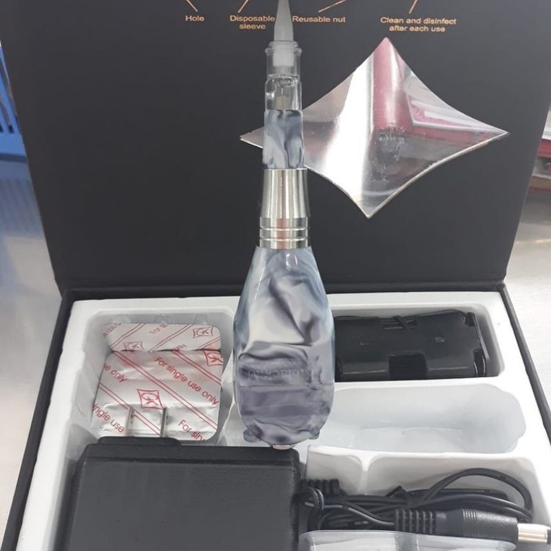 Máy phun xăm thần thánh tích điện chính sốchỉnh kim,máy phun môi thần thánh xăm mini sài gòn