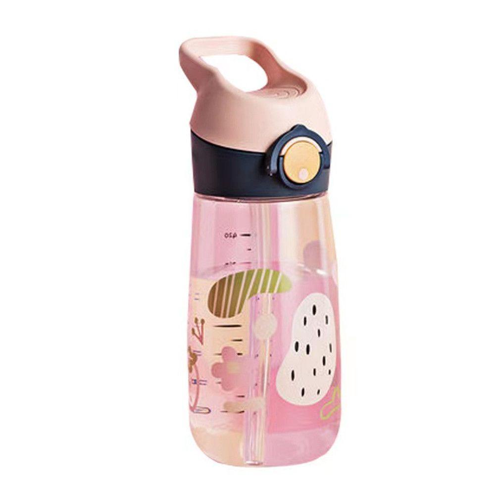 Bình Nước Dung Tích 480ml Họa Tiết Hoạt Hình Dễ Thương
