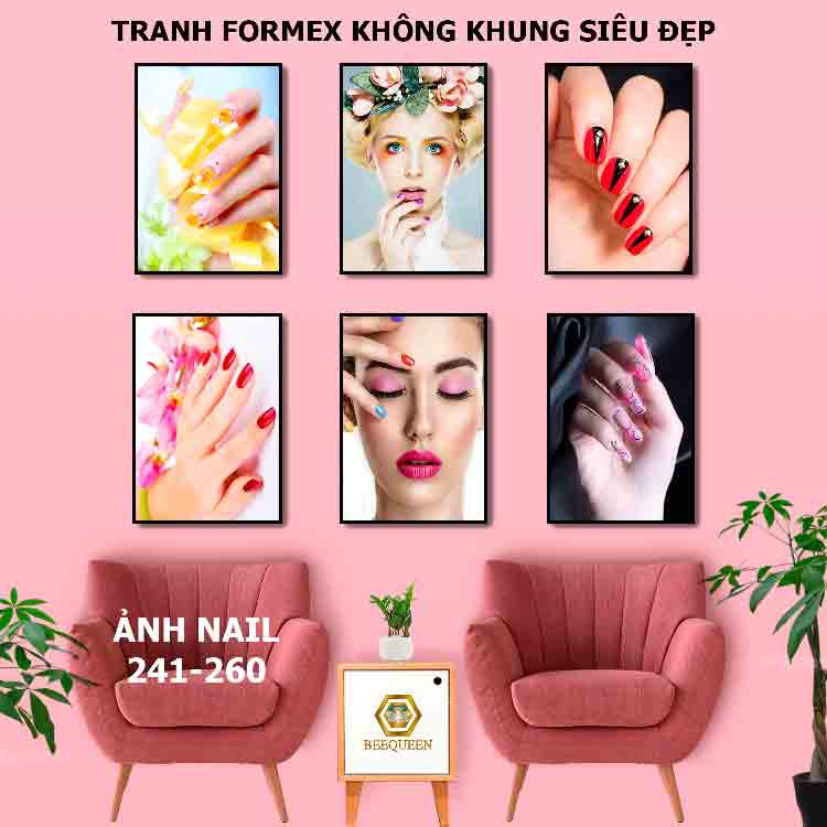 [Không khung] Các mẫu Tranh Decor Tiệm Nail Cực Đẹp - Loại Không Khung Giá Tốt | 241-260